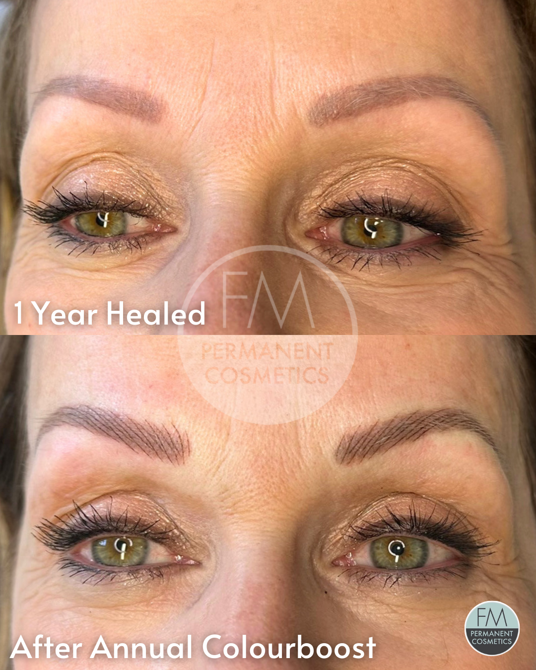 hairstroke combination brows